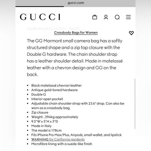 Gucci Marmont Small Camara Bag - Picture 16 of 16